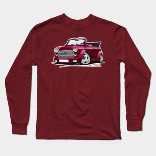 Mini Cabriolet Maroon Long Sleeve T-Shirt